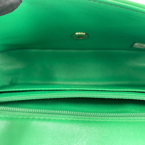 CHANEL Mini Matelasse Shoulder Bag green WS34368