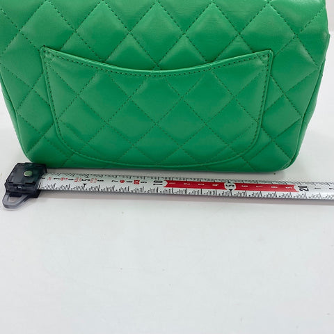 CHANEL Mini Matelasse Shoulder Bag green WS34368