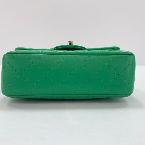 CHANEL Mini Matelasse Shoulder Bag green WS34368