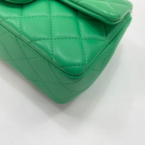 CHANEL Mini Matelasse Shoulder Bag green WS34368