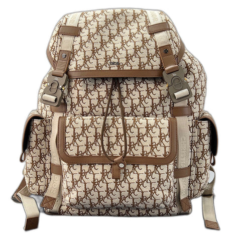 Christian Dior CUCTUS JACK Oblique Backpack Â· Daypack beige WS34369