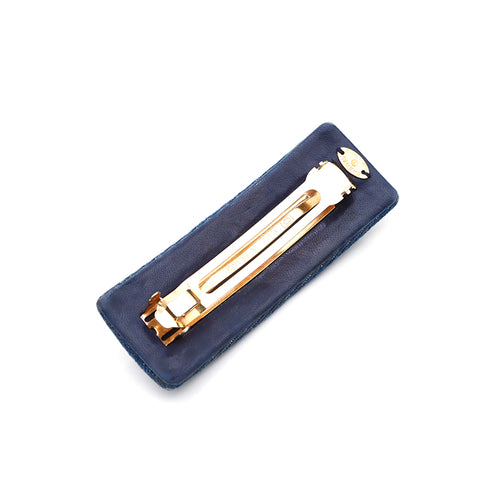 Chanel Chanel Turnlock Coco Mark Accessoires Accessoires Gold Hardware Barrette Navy WS3452