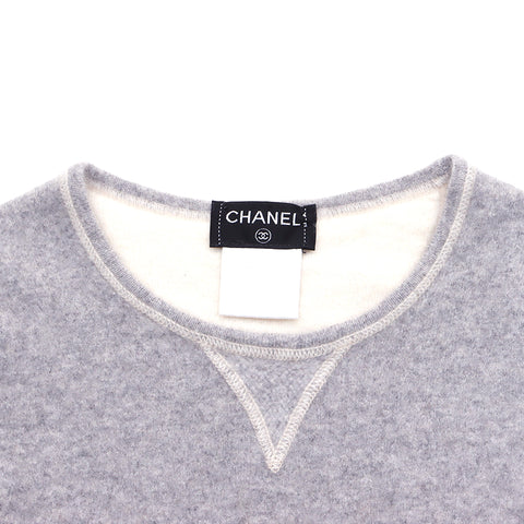 シャネル CHANEL ココマーク サイズ38 2011年 長袖Ｔシャツ VINTAGE 中古 定番 カシミヤ グレー WS3471