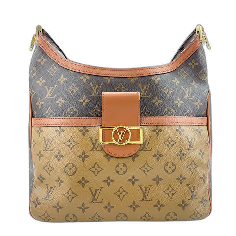 LOUIS VUITTON Dauphine MM Shoulder Bag black WS34722