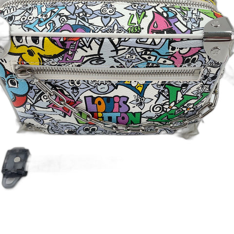 LOUIS VUITTON Mini soft trunk Shoulder Bag white WS34724
