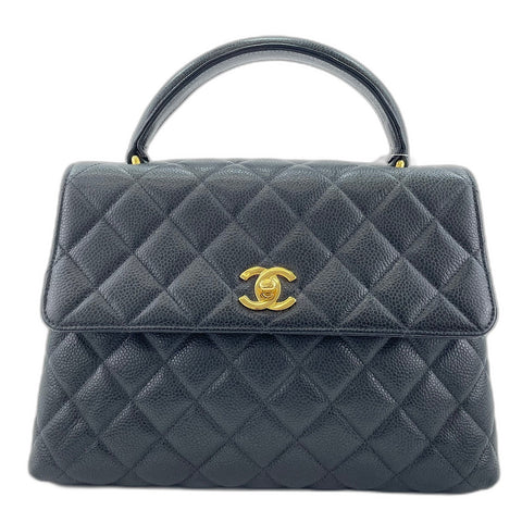 CHANEL Matelasse Medium Handbag black WS34733
