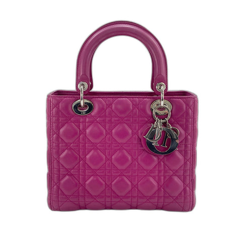 Christian Dior Lady Christian Dior 2WAY Handbag purple WS34735