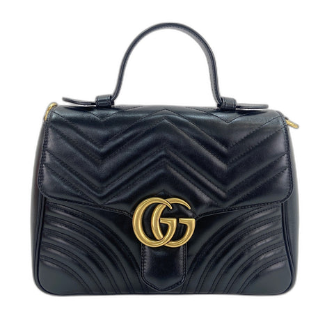 GUCCI GG Marmont 2WAY Shoulder Bag black WS34737
