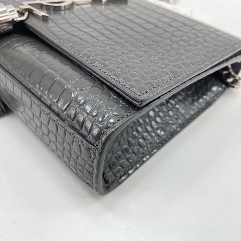 YVES SAINT LAURENT Kate Tassel Tassel Shoulder Bag gray WS34739