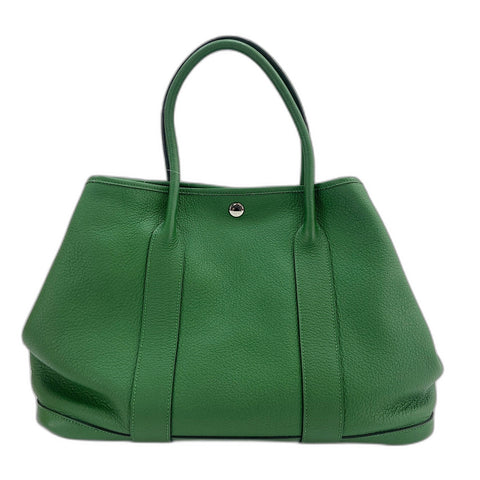 HERMES Garden party PM Handbag green WS34746