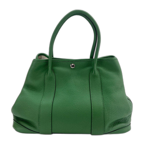 HERMES Garden party PM Handbag green WS34746