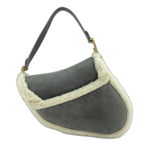 Christian Dior saddle Handbag gray WS34747