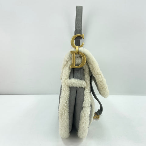 Christian Dior saddle Handbag gray WS34747