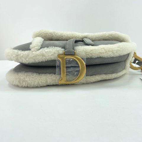 Christian Dior saddle Handbag gray WS34747