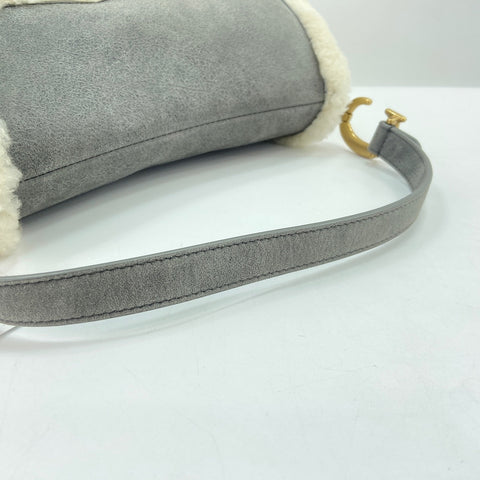 Christian Dior saddle Handbag gray WS34747