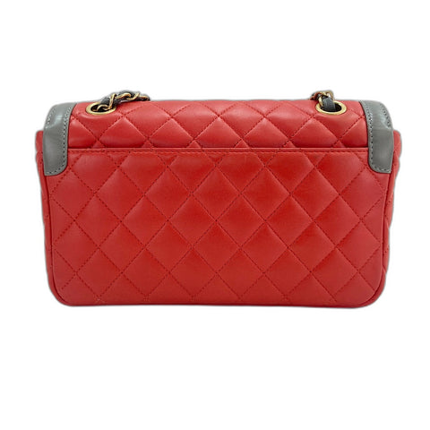 CHANEL Matelasse Shoulder Bag Red WS34748
