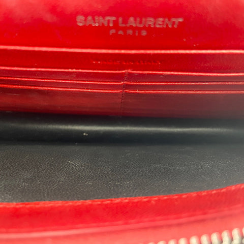 YVES SAINT LAURENT Kate Tassel Tassel Shoulder Bag Red WS34750