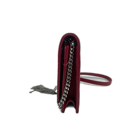 YVES SAINT LAURENT Kate Tassel Tassel Shoulder Bag Red WS34750