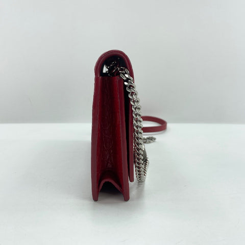 YVES SAINT LAURENT Kate Tassel Tassel Shoulder Bag Red WS34750