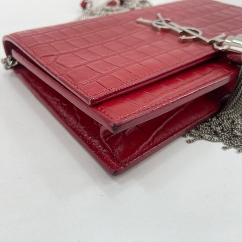 YVES SAINT LAURENT Kate Tassel Tassel Shoulder Bag Red WS34750