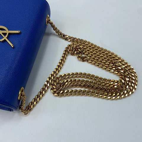 YVES SAINT LAURENT Kate Shoulder Bag blue WS34753