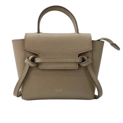 CELINE Belt Bag Nano 2WAY Handbag beige WS34758