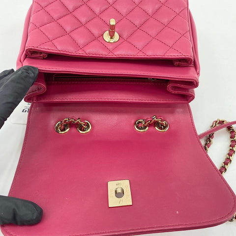 CHANEL Matelasse Shoulder Bag pink WS34761