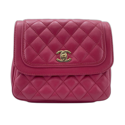 CHANEL Matelasse Shoulder Bag pink WS34761