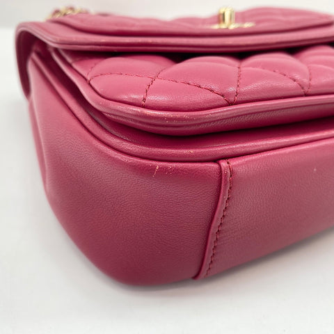 CHANEL Matelasse Shoulder Bag pink WS34761