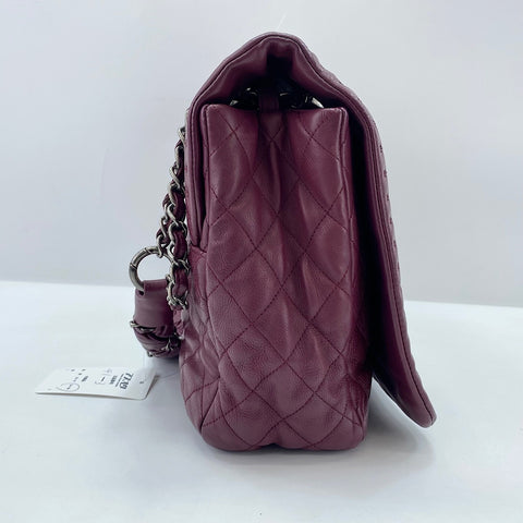 CHANEL Matelasse Handbag wine-red WS34762
