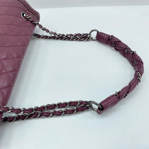 CHANEL Matelasse Handbag wine-red WS34762