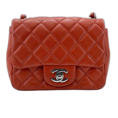 CHANEL Matelasse Shoulder Bag Orange WS34764