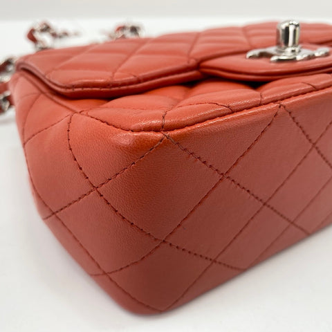 CHANEL Matelasse Shoulder Bag Orange WS34764