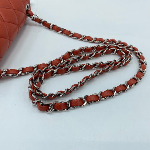 CHANEL Matelasse Shoulder Bag Orange WS34764