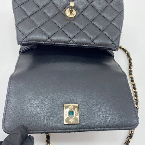 CHANEL Mini Matelasse Handbag black WS34765