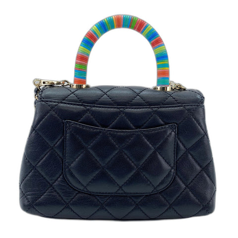 CHANEL Mini Matelasse Handbag black WS34765