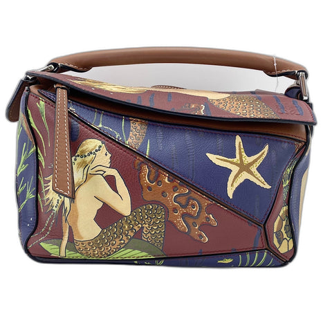 LOEWE Puzzle bag 2WAY Handbag Brown WS34767