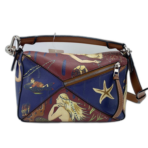 LOEWE Puzzle bag 2WAY Handbag Brown WS34767
