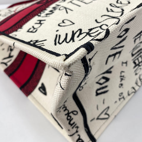 Christian Dior Amour Book Tote Tote Bag white WS34768