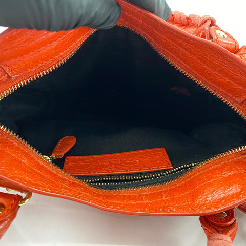 BALENCIAGA LE CITY 2WAY Handbag Orange WS34769