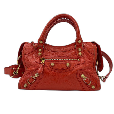 BALENCIAGA LE CITY 2WAY Handbag Orange WS34769