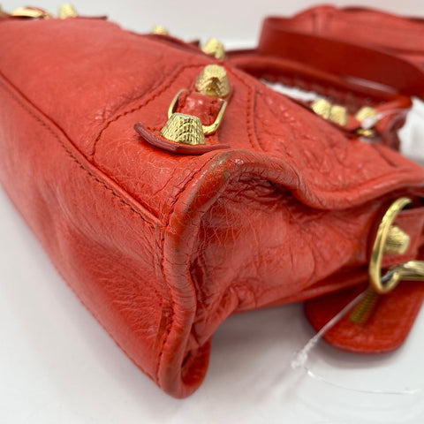 BALENCIAGA LE CITY 2WAY Handbag Orange WS34769