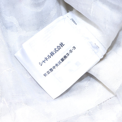 香奈儿香奈儿（Chanel Chanel）P50967可可标记白色花呢尺寸42 2000连衣裙老式使用经典棉花多色WS3476