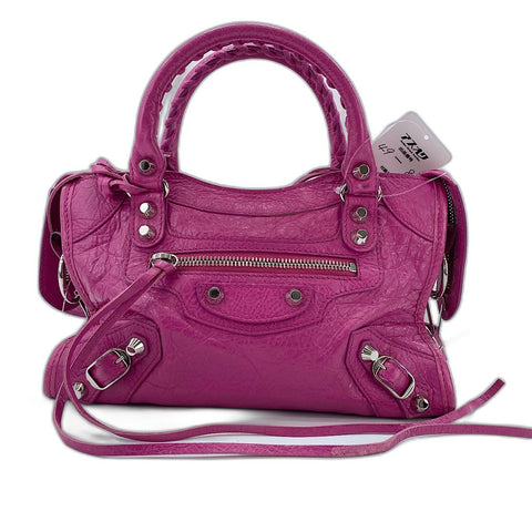 BALENCIAGA Classic Mini City 2WAY Handbag pink WS34770
