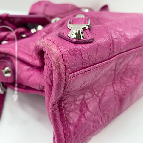BALENCIAGA Classic Mini City 2WAY Handbag pink WS34770
