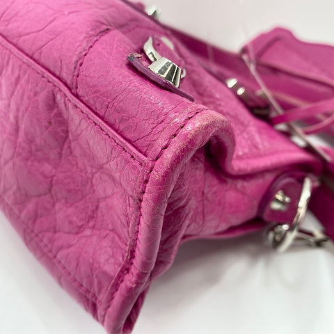 BALENCIAGA Classic Mini City 2WAY Handbag pink WS34770