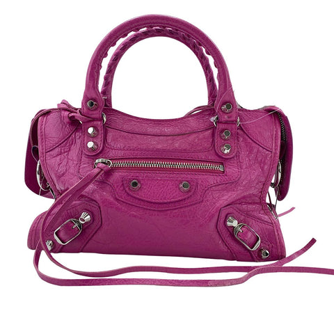 BALENCIAGA Classic Mini City 2WAY Handbag pink WS34770