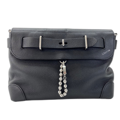 LOUIS VUITTON Steamer Crossbody Shoulder Bag black WS34771