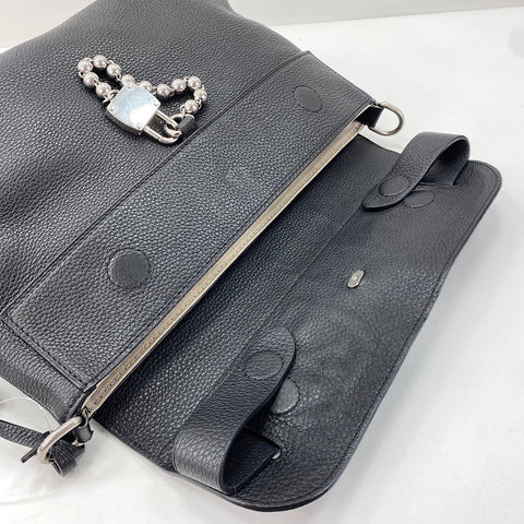 LOUIS VUITTON Steamer Crossbody Shoulder Bag black WS34771