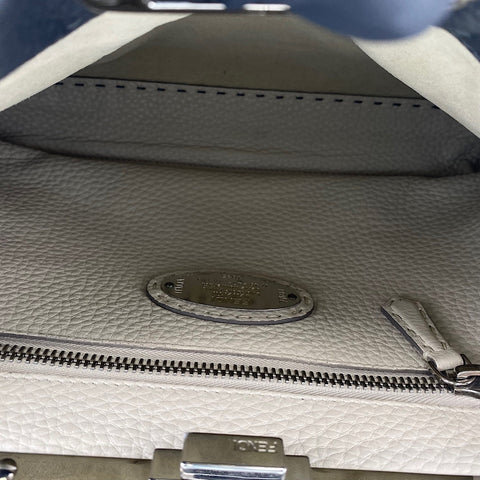 FENDI Peekaboo 2WAY Handbag gray WS34774
